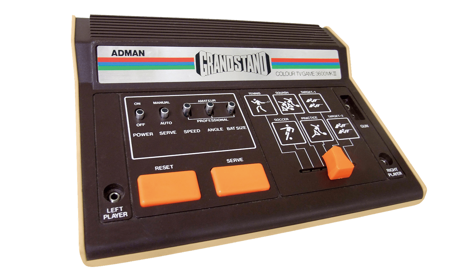 First product: home TV game console, 1977