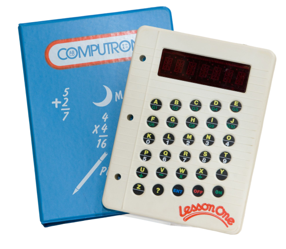 First electronic learning product: Lesson One, 1980